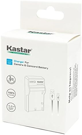 מטען USB של Kastar Slim עבור CAS NP-130, NP-130A ו- Exilim EX-10, EX-100, EX-H30, EX-ZR100, EX-ZR200,