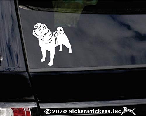 מדבקות חלונות כלבים ויניל של Shar-Pei מאת Nickerstickers®