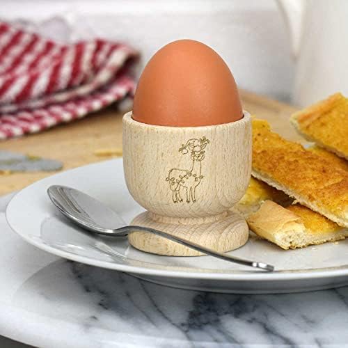 אזידה 'חג המולד לאמה' כוס ביצה מעץ