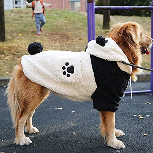 ליל כל הקדושים תלבושות פנדה כלב גדול תלבושות חורף מעיל חיות מחמד מעיל בגדים מצחיקים לבינוני כלב גדול