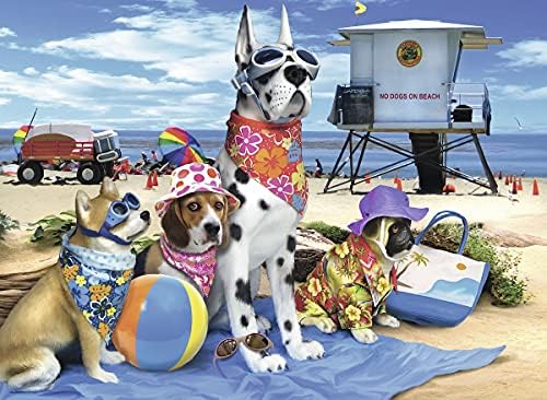 רייבנסבורגר אין כלבים על החוף 100 חתיכה פאזל לילדים-כל חתיכה הוא ייחודי – חתיכות להתאים יחד בצורה מושלמת,