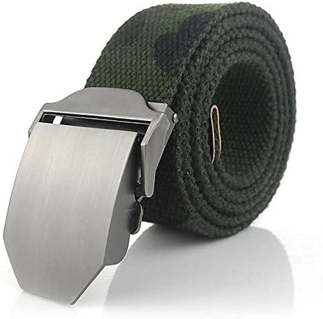 Cinturón de lona -cinturón de lona de camuflaje en blanco hebilla de aleación sólida cinturones tácticos