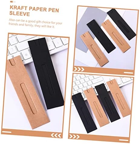 STOBOK 30 יחידות עיפרון שקית עט יחיד מחזיק כדורי עט עט עט עט אריזת נייר נייר נייר שחור עפרון עפר מארז