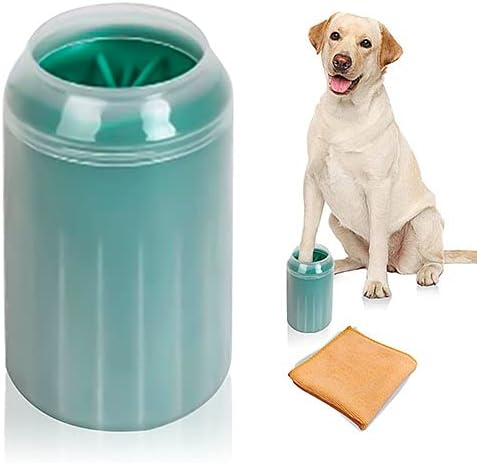 כלב כפה מנקה, כלב כפה מכונת כביסה כוס, 2 ב 1 נייד סיליקון לחיות מחמד ניקוי מברשת רגליים מנקה לכלבים