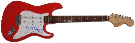 ג 'ון בטיסט חתם על חתימה בגודל מלא פנדר אדום סטראטוקסטר גיטרה חשמלית ב' עם אימות ג 'יימס ספנס ג' יי.