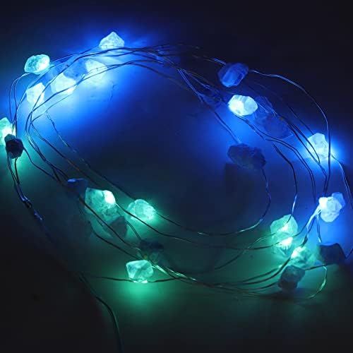 מנורת מיתרים צבעונית, סוללת חוט אור אמטיסט מופעלת 3 מ '30 אורות לחדרי שינה