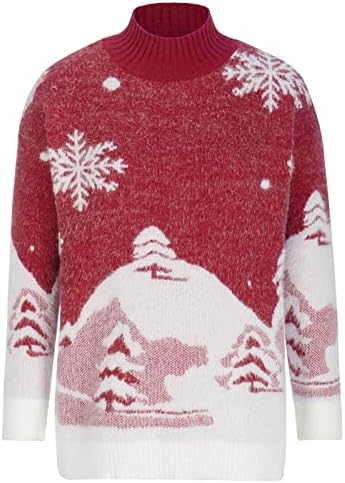 סוודרים מכוערים לחג המולד לנשים, בתוספת סוודר חג המולד בגודל סוודר חורף חורף סווטשירט סווטשירט סווגי