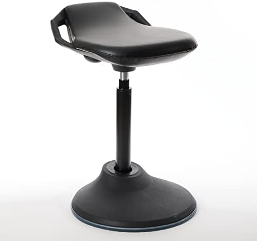 כיסא שולחן עמידה בונוויו - כיסא ארגונומי לשולחנות משרדים גבוהים עם תמיכה וידיות גב לתנוחה ואיזון - עבודה
