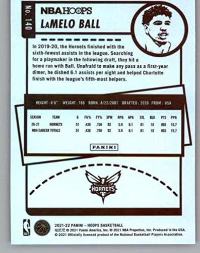 2021-22 Panini Hoops Blue 140 Ballo Ballo Charlotte Hornets NBA כרטיס מסחר בכדורסל