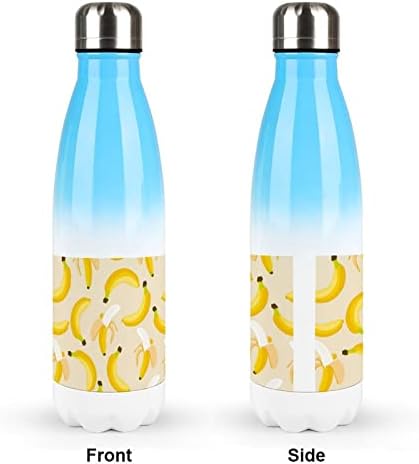 דפוס בננה 17oz בקבוק מים ספורט נירוסטה ואקום מבודד צורת קולה בקבוק ספורט לשימוש חוזר