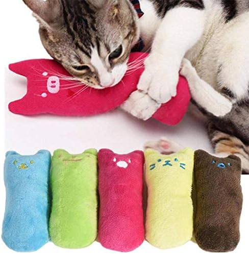 NC Catnip צעצוע טוחן כיף כיף אינטראקטיבי Plush Cap Toy Pet חתלתול לחיזה צעצוע ווקאלי טופר אגודל אגודל