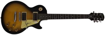 ג 'וליאן קזבלנקס חתם על חתימה בגודל מלא גיבסון אפיפון לס פול גיטרה חשמלית נדיר מאוד עם ג' יימס ספנס