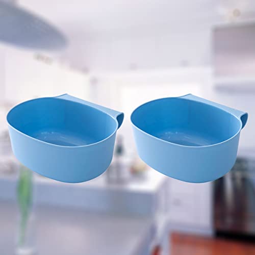 אליפיס אחסון פחי 2 יחידות אשפה יכול מטבח כחול תליית כיסוי ללא ארון מיכל סביבתי אשפה בית עבור ידידותי