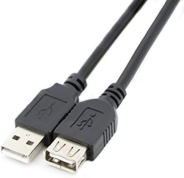 PASOW USB 2.0 סוג A זכר להקליד כבל הרחבה נקבה AM ל- AF TORD שחור