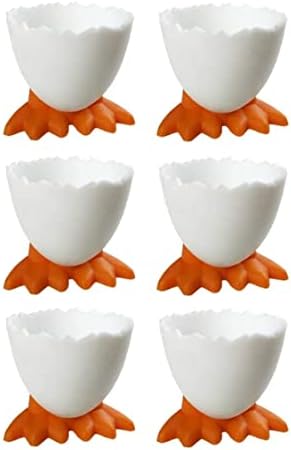 מחזיקי כוס ביצת קוייפדס קריקטורה חמודה סטנד כוס ביצה רכה למסעדות ילדים 6 יחידות כוסות ביצה