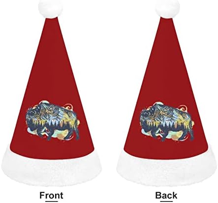 באפלו הר חג המולד כובע אישית סנטה כובע מצחיק חג המולד קישוטים