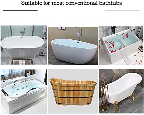 מגש אטום אמבטיה של מדף אמבטיה גדול, אחסון מגש קאדי אמבטיה, מארגן אמבטיה אמבטיה רב -פונקציונלי, למחזיק