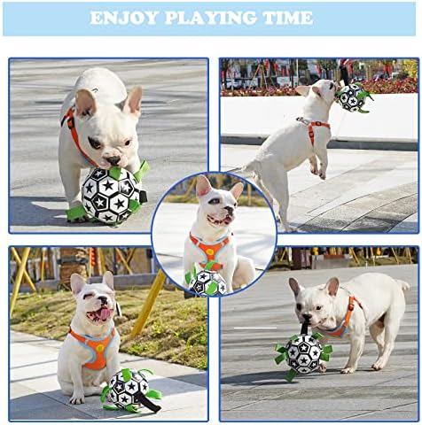 כדור כדורגל כלבים CDIPESP בלתי ניתן להריסה לכלבים מחוץ לחצר כלבים צעצועים דפוס עצם צעצועים אינטראקטיביים