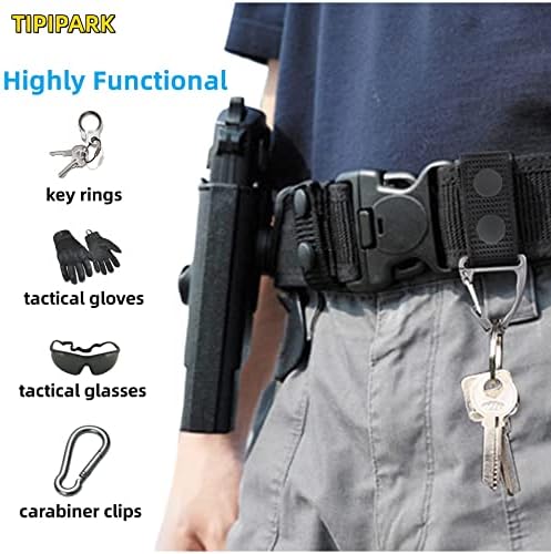 Tipipark 4 שומרי חגורה לחגורה לחגורה עם חגורת חובה ניילון 1 שומרי חגורת ניילון לאכיפת החוק של המשטרה