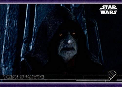 2020 Topps מלחמת הכוכבים עלייה של Skywalker Series 2 Purple 90 איומים של כרטיס מסחר פלפטין