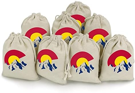 קולורדו דגל מאוטן שרוכי אחסון שקיות סוכריות מתנת שקיות לשימוש חוזר מתקפל וקומפקטי רב תכליתי כיס חבילה