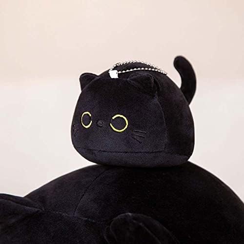 שחור חתול בפלאש צעצוע חמוד בלק חתול ממולא בעלי החיים צעצועיםרך בפלאש כרית לילדים יום הולדת עיצוב הבית