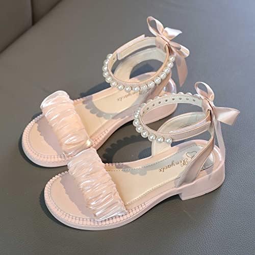 סנדלי בנות ילדים פתוחים בוהן רצועת קרסול נעלי שמלת נעלי חתונה לילדים פעוט נעלי נסיכה נעלי טניס פעוטות