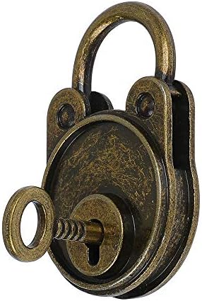 Ziang 1PCS דוב וינטג 'סגנון עתיק מיני ארכיזציה מנעול מנעול מפתח עם מפתח לתיק יד מזוודות קטנות