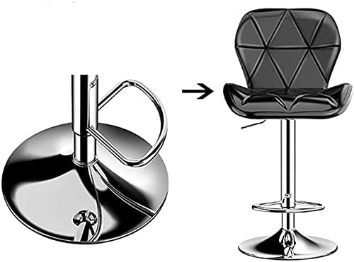 כיסא סלון נימיה לסטייליסט שיער 360 ° כיסא גלגלת ספר עגול עור פו סלון יופי שרפרף מתכוונן.