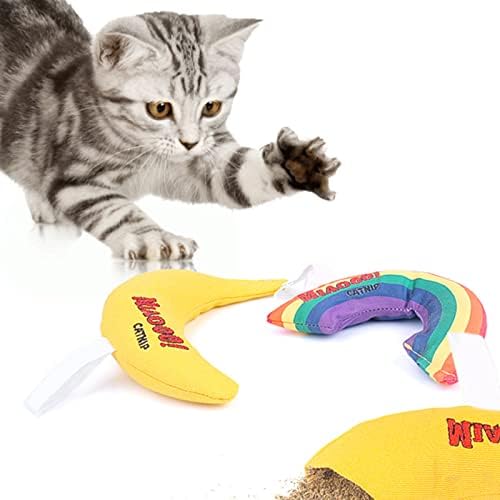 צעצועים לחתולים של Honrane, צעצועים לקיטת חתלתול בריאים לחתולים וחתלתולים, חתולי קטיפה צעצוע מנטה מלא