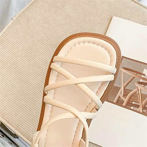 סנדלי בנות פתוח בוהן רשת סנדלים סנדלים שטוחים נעלי שמלת קיץ נעלי אופנה מזדמנים נעלי בית פעוטות