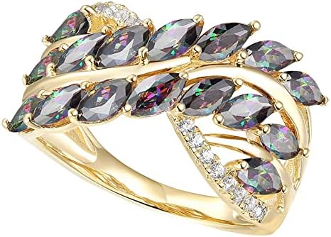 טבעות נישואין לנשים טבעת אירוסין ריינסטון צבעונית לנשים תכשיטי אופנה אביזרים פופולריים לאישה מתנות טבעות