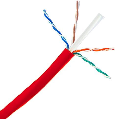 Accl ​​1000ft Cat6 UTP Ethernet כבל, מוצק, Pullbox, אדום, 1pk