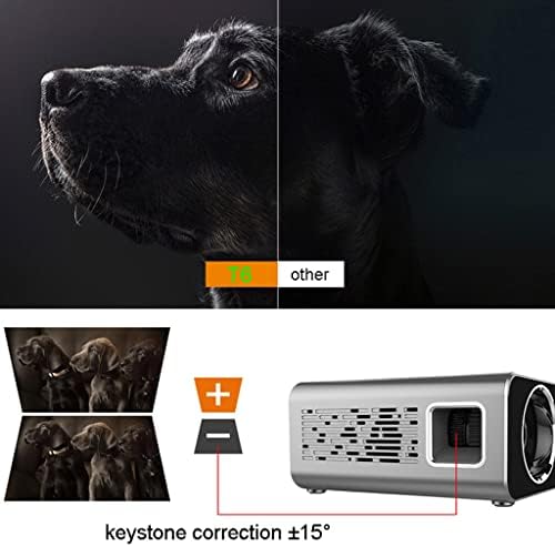 XDCHLK T6 אנדרואיד 10 אופציונלי 3000 לומן 720p מקרן LED נייד I תמיכה 4K 1080p קולנוע ביתי PROYECTOR