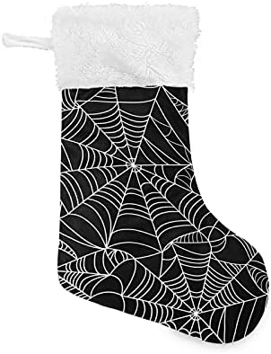 גרבי חג המולד של Alaza ליל כל הקדושים עכביש עכביש קלאסי קלאסי מותאם אישית קישוטי גרב גדולים לעיצוב המסיבה
