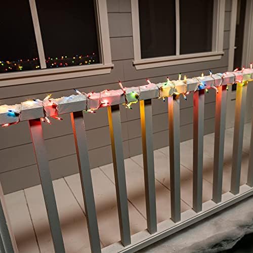 Joiedomi 63.9 ft 300 ספירת חג המולד לחג המולד רב צבעוני חוט לבן אורות מיתרים 3 חבילות של אורות מיתר