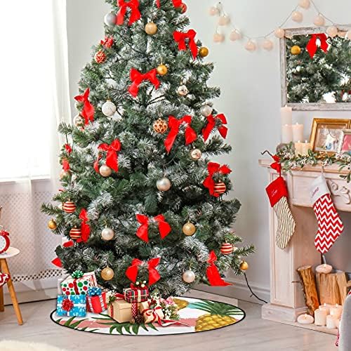 מחצלת עץ חג המולד של שיגואה מחצלת עץ חג המולד צבעוני אננס צבעי עץ חג המולד צבעי חג המולד מחצלת עץ חג