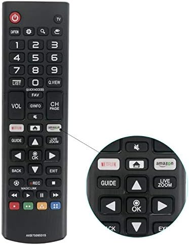 New AKB75095315 Replace Remote fit for LG Smart TV 32LJ600B 43LJ5500 43LJ5550 49LJ5500 49LJ5550 55LJ5550