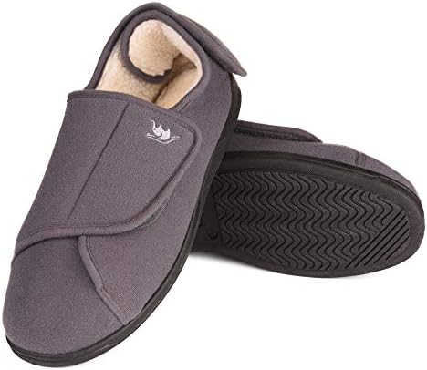 נעלי סוכרת של קצף 80-D של גברים עם סגירות מתכווננות, רוחב רחב במיוחד נוח קטיפה חמה דלקת מפרקים דלקת