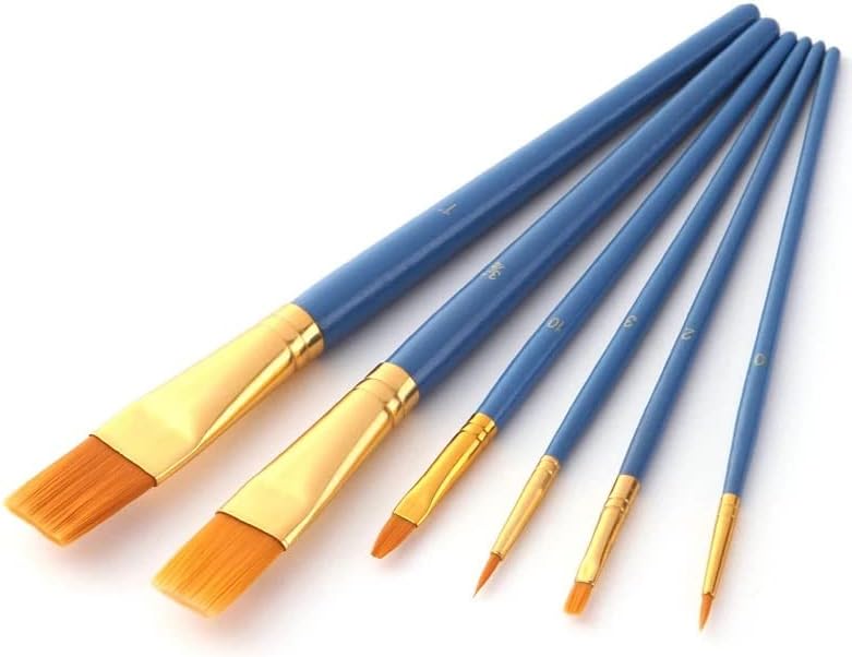 עט מברשת מיניאטורה של לוקו סט עט ניילון מברשת שיער שמן מקצועי בצבעי מים