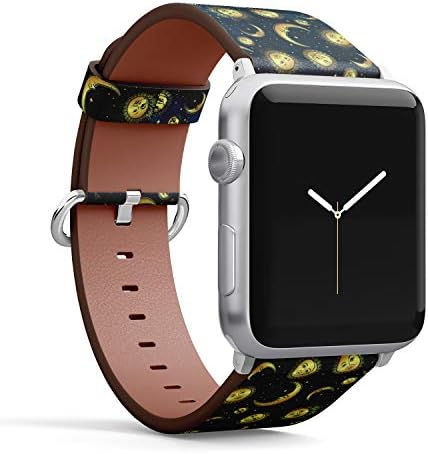 רצועת צמיד עור בדוגמת עור לסדרת Apple Watch 4/3/2/1 Gen, החלפה ללהקות IWatch 38 ממ/40 ממ