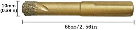 מקדחי יהלום 3 יחידות 10 ממ 3/8 אינץ קרמיקה יהלומי חור מסור סט עם שעוות הכנס קירור עבור קרמיקה אריחי