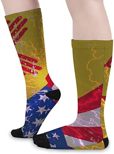 ניו מקסיקו דגל אמריקאי גרבי חסימה ספורט גרבי צינור גרביים לבני נוער למבוגרים