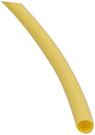 X-DREE 6M 0.06 אינץ 'דיא פוליולפין פוליולפין מעכב צינור מעכב צינור צהוב לתיקון תיל (Tubo Giallo Ignifugo