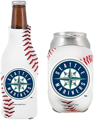 בקבוק לוגו של קבוצת בייסבול MLB & Can Coolie Set 12oz משקאות משקאות משקאות מקרר שרוול