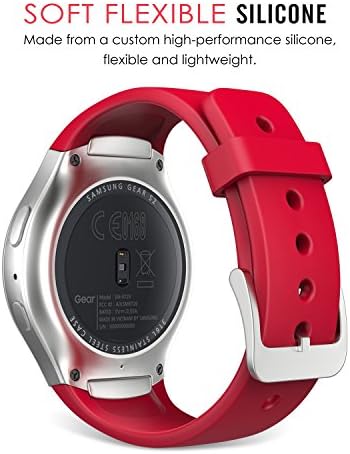 להקת Watch Moko תואמת ל- Samsung Gear S2, רך החלפת סיליקון רצועה ספורט פס מתאים Gear S2 Smart Watch,