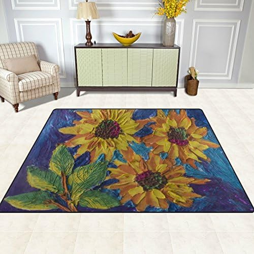 ColourLife 80 x 58 אינץ 'שטיח שטיח שטח שטח רך קל משקל שטיחים מקורה שטיחים ביתיים לקישוט בית לילדים בחדר