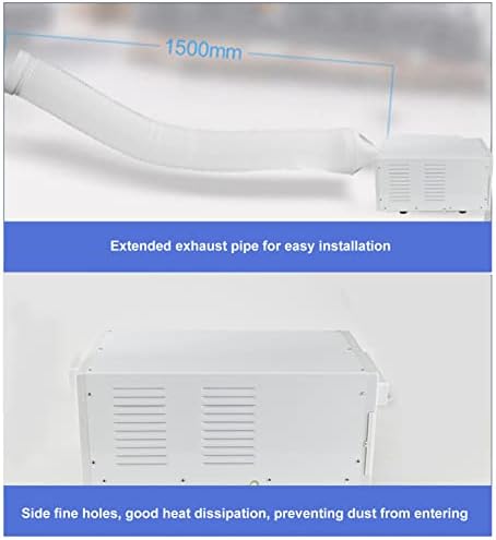 מזגן קומפקטי, מסך מגע קירור אוויר נייד 280W 16-30 ℃ צריכה נמוכה יעילות גבוהה טעינה USB למטבח ביתי