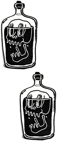 קליינפלוס 2 יחידות. לשתות בקבוק לתפור ברזל על תיקון רקום אפליקצית מלאכה בעבודת יד בגדי שמלת צמח כובע