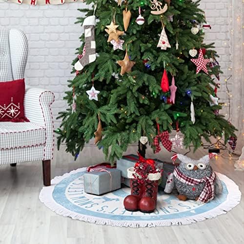 חצאית עץ חג המולד, 30 צללית כלב חג המולד קישוטי חג המולד קישוטי קישודים עם ציצית, מחצלת עץ חג מולד שמח,